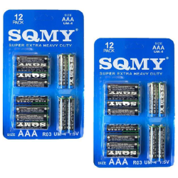 SET DE 12 PILAS AAA DY555