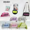 Cartera Crossbody Tous 20245 (Rosa-Verde-Morado)