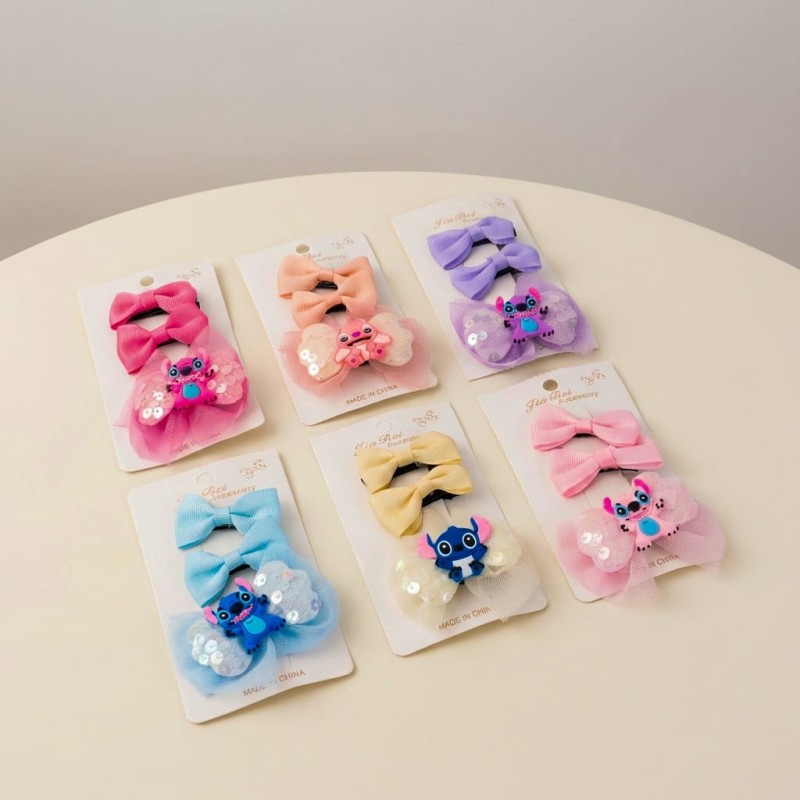 SET DE VINCHAS LAZO STITCH JD3917