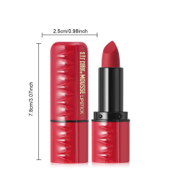 CAJA DE 6 LABIALES MOUSSE LIPSTICK RED S.F.R COLOR 5866