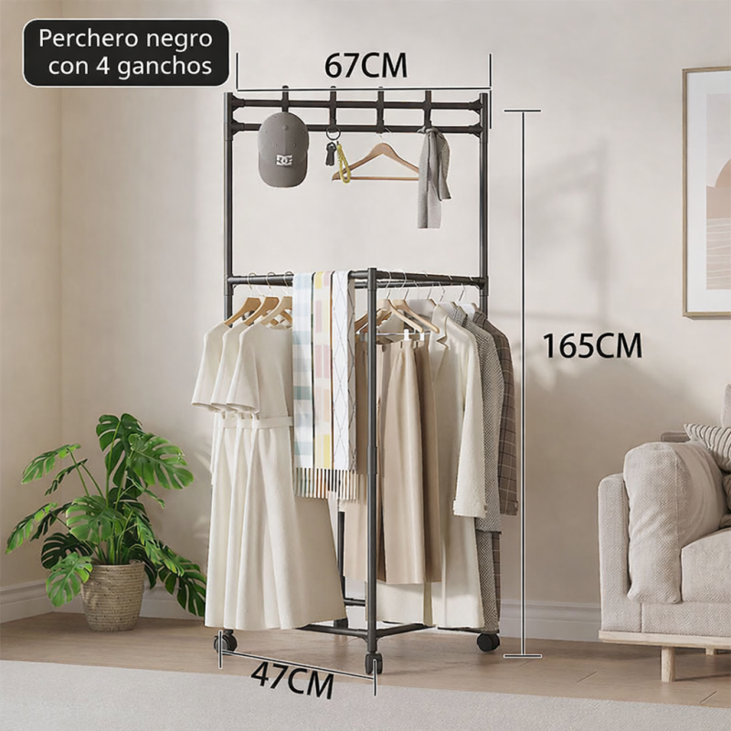 PERCHERO CON RUEDAS 1933