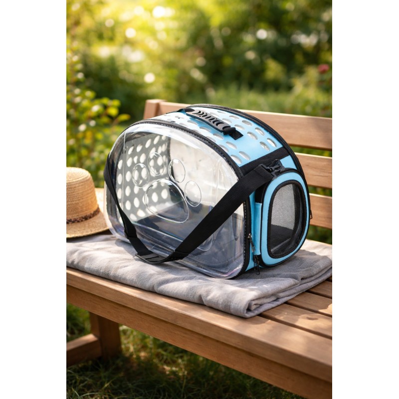 Mochila Viajera para Gato Celeste