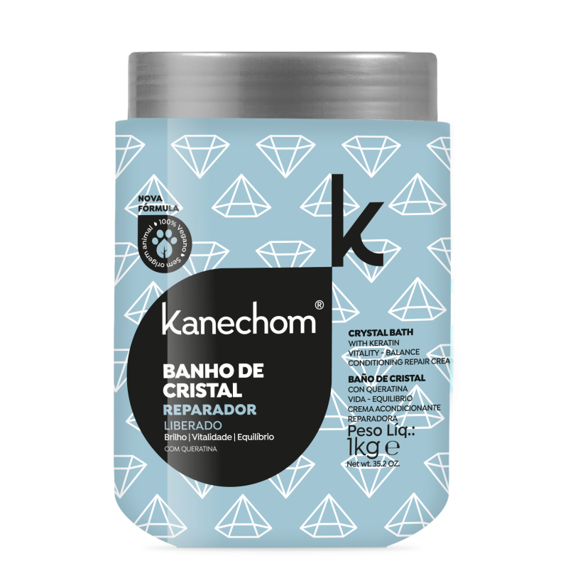 KANECHOM CREMA ACONDICIONADORA BAÑO DE CRISTAL CON QUERATINA 1KG 10669