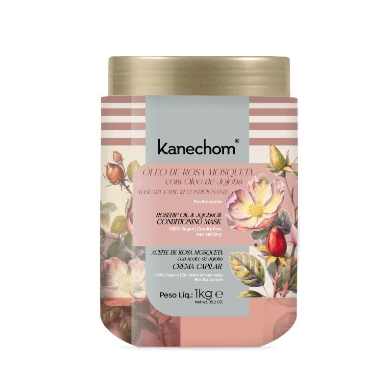 KANECHOM MASCARILLA ACONDICIONADORA ACEITE ROSA DE MOSQUETA 1KG 205195