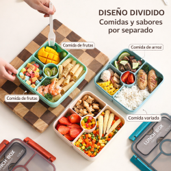 Lonchera con Cubiertos 4477