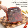 Lonchera con Cubiertos 4477