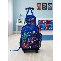 Mochila Escolar 3pcs con Rueda de Niños 900