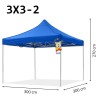 Carpa Azul Grande 3x3mt 1910