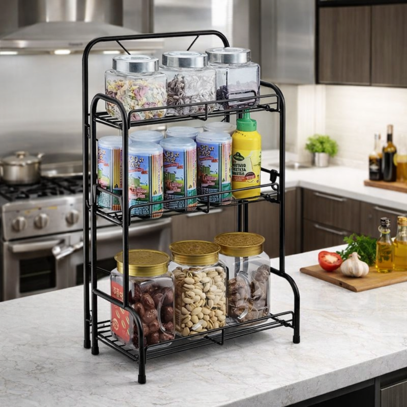 Organizador Metálico Plegable 3 Niveles MJ-3036 35.5x19.5x59.5cm