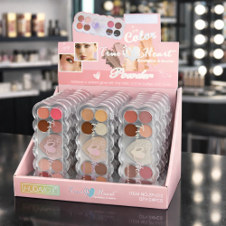PALETA DE SOMBRA Y BLUSH TRUE HEART - HUDAMOJI ZP-072