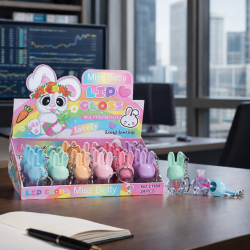 LIP GLOSS MÁGICO BRILLO CONEJO LLAVERO HMB0001-9