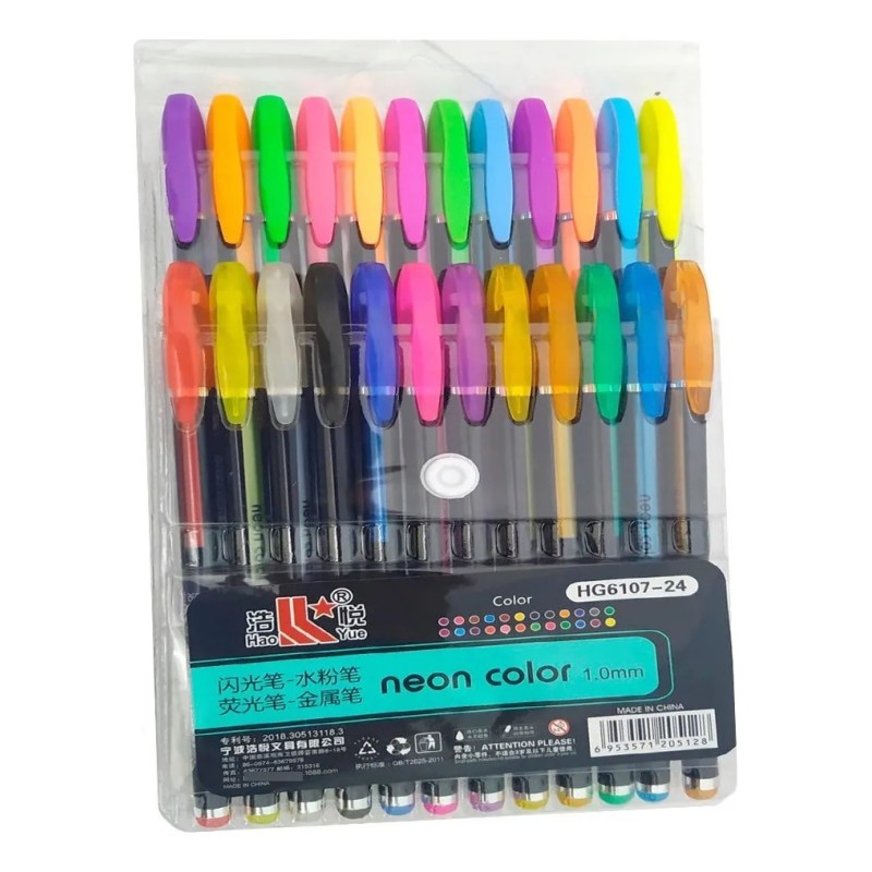 Boligrafos neón 24pcs FG-1677