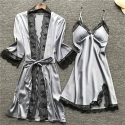 Pijama de seda 4pcs 3215-6
