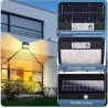 Lámpara Solar de 4 Focos 4864