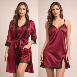 Pijama de seda 4pcs 3215-6