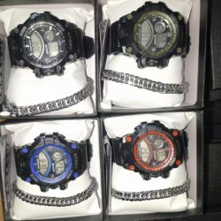 Set de Hombre Pulsera y Reloj YH-013