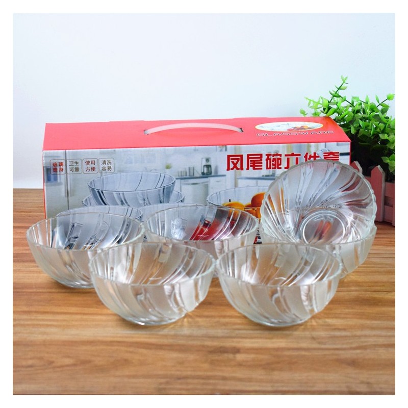 Juego de 6 Cevicheras de Cristal 5208