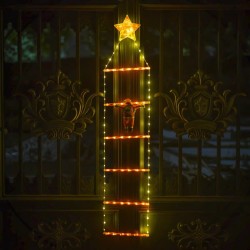 Papá Noel con Escalera de Luces 1.60mt CCE-2024-1