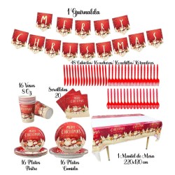 Set de Cubiertos Navideños para 16 Personas FG-1340