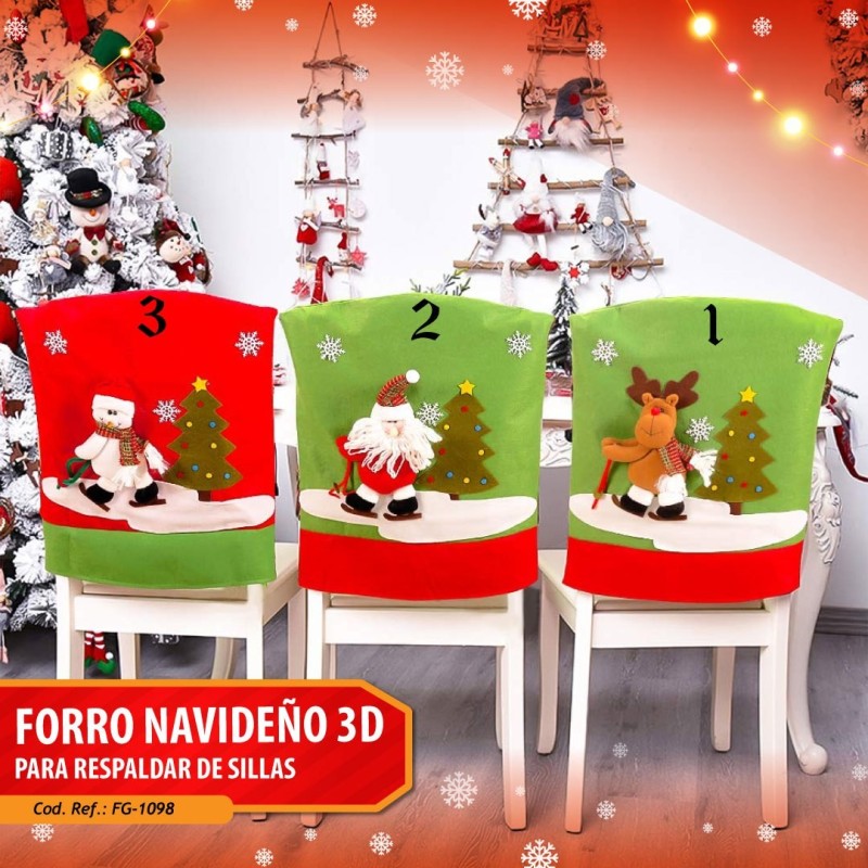 Forro para Espaldar de Silla Navideño FG-1098