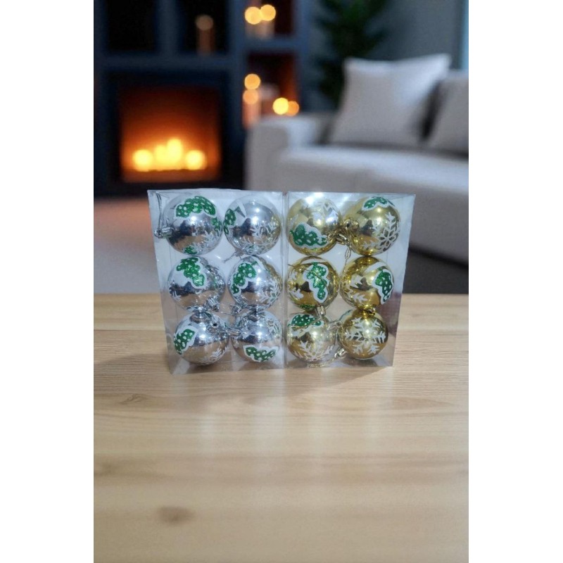Set de 6 Esferas Navideñas GU9621S