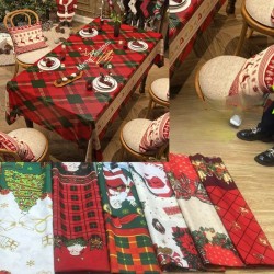 Mantel navideño rectangular  (150 x 180 cm) 679