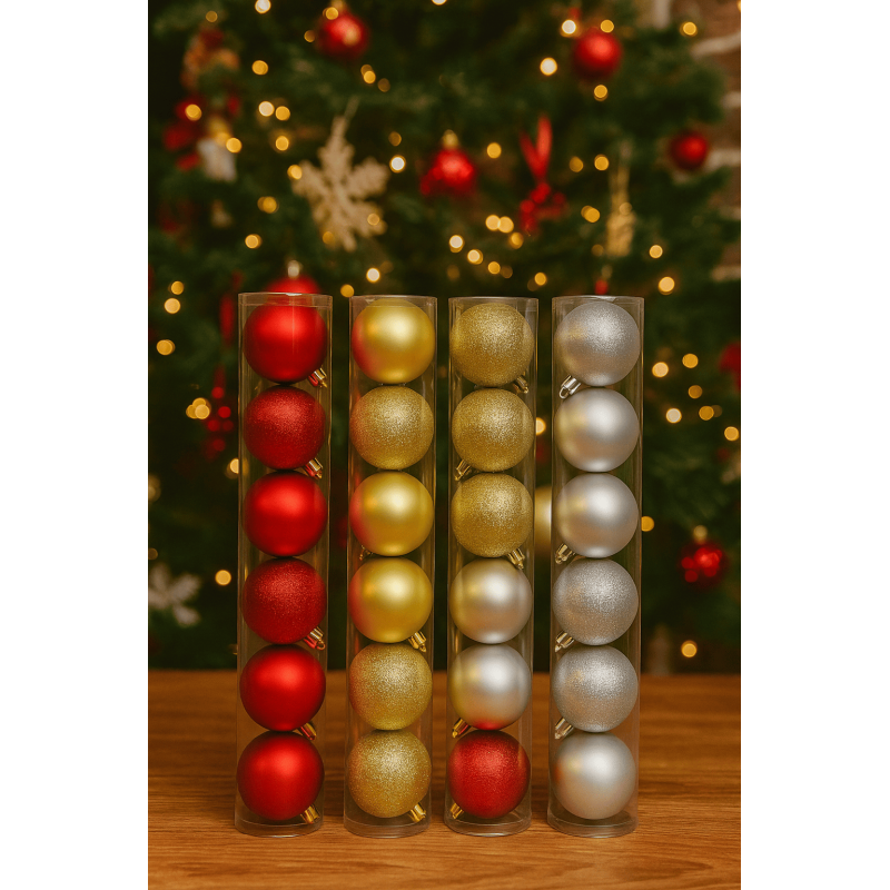 Set de 9 bombillos navideños 8cm 3051