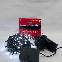 Luces Navideñas 100L 10mt Blancas 639-1