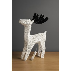 Reno Blanco con Lana de Luces ZF-566