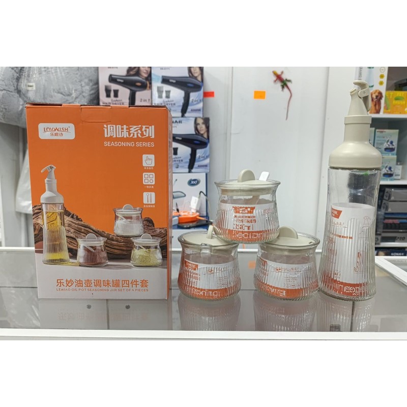 Frascos para aceite y condimentos 4pcs GU038