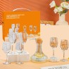 Set de 7pcs jarron y copas GU030