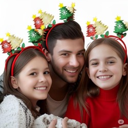 DIADEMA NAVIDEÑA OREJAS ARBOL 9205-3