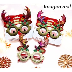 GAFAS RENO ESCARCHADAS NAVIDEÑAS 9205-15