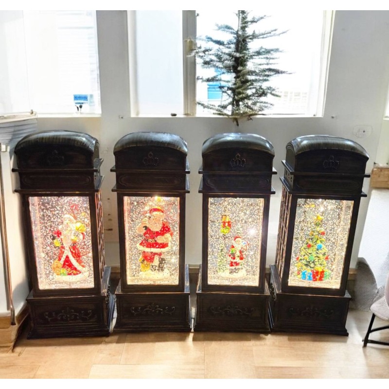 ADORNO PAPANUEL ENCAPSULADO CABINA TELEFONICA MUSICAL 6509-6