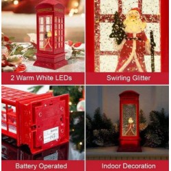 ADORNO PAPANUEL ENCAPSULADO CABINA TELEFONICA MUSICAL 6509-6