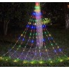 LUCES NAVIDEÑAS CASCADA MULTICOLOR CON CONTROL REMOTO YGY1146