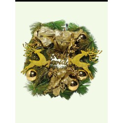 CORONA NAVIDEÑA CON LUCES 0648-6