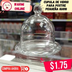 Cupula de vidrio para postre pequeña GU010