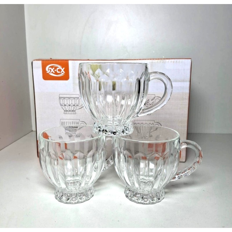 Set de 6 tazas decoaradas GU017