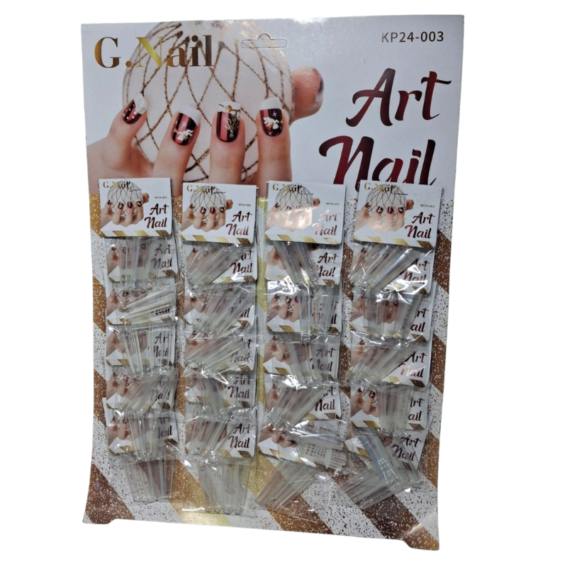 ART NAIL UÑAS POSTIZAS ESTILO PUNTA RECTA DELGADAS
