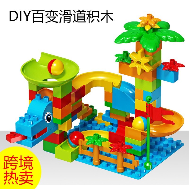 Juego armable legos y tobogan de pelotas 3166