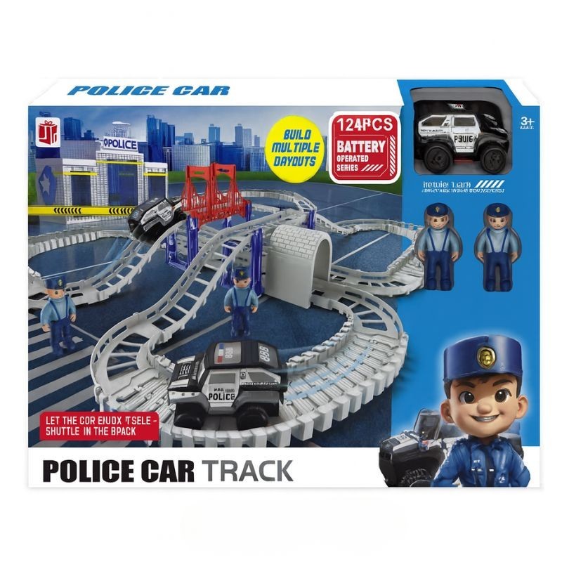 Pista de Juguete Policia 124PCS 3187