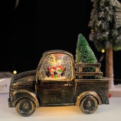 Adorno Papá Noel Encapsulado Camioneta 4091