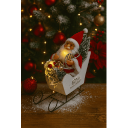 Papá Noel en Trineo (21cmx22cmx9cm) 3246