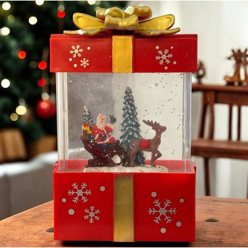 Adorno Papá Noel / Muñeco de nieve Encapsulado Caja de regalo 4093