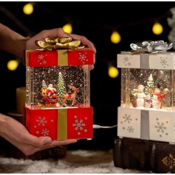 Adorno Papá Noel / Muñeco de nieve Encapsulado Caja de regalo 4093