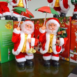 Papá Noel Musical con Sombrilla 3096