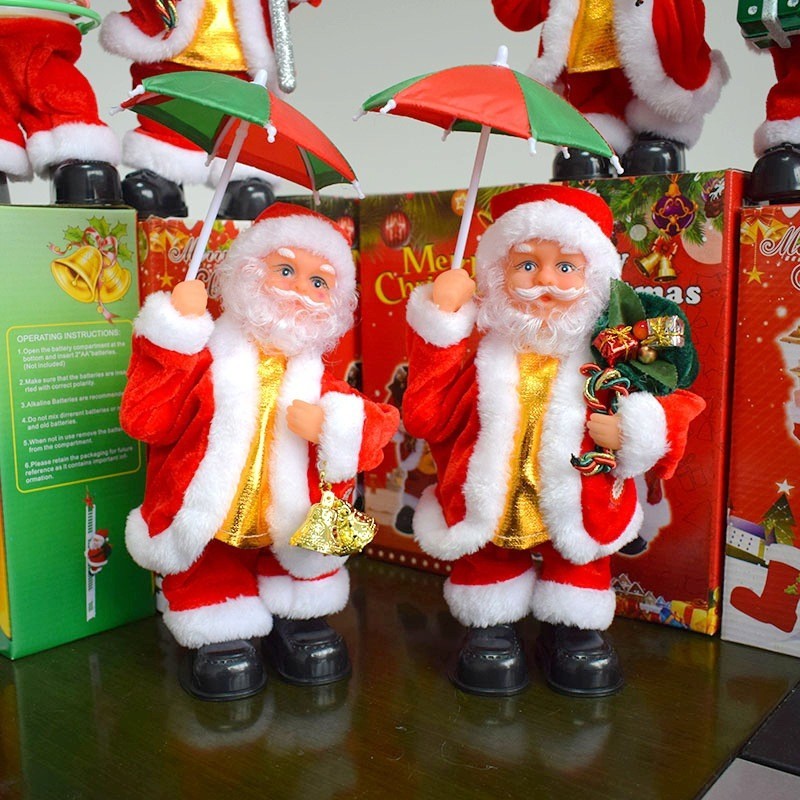 Papá Noel Musical con Sombrilla 3096