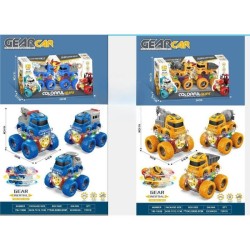 Set Duo carritos Monster con luces GH-62