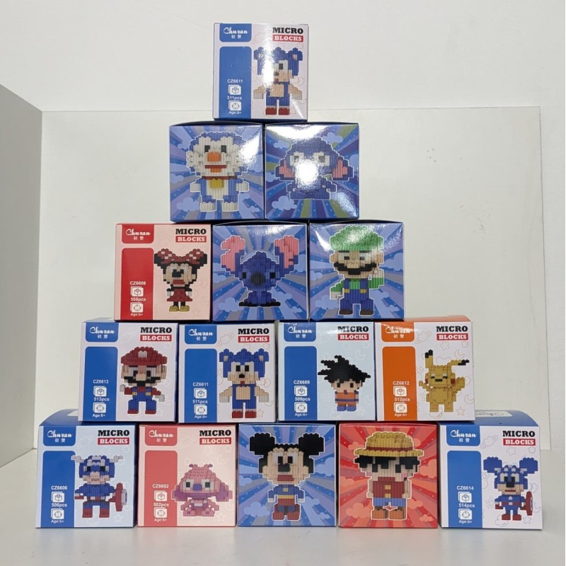 Legos Varias Figuras de Personajes en Cajita